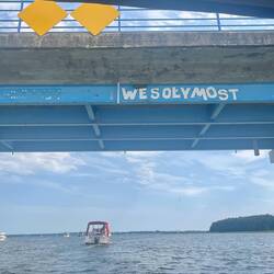Durch die "Freundliche Brücke" in den Kirsajty See