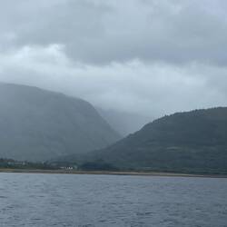 Ben Nevis is there in the clouds ( you'll just have to believe me😂)