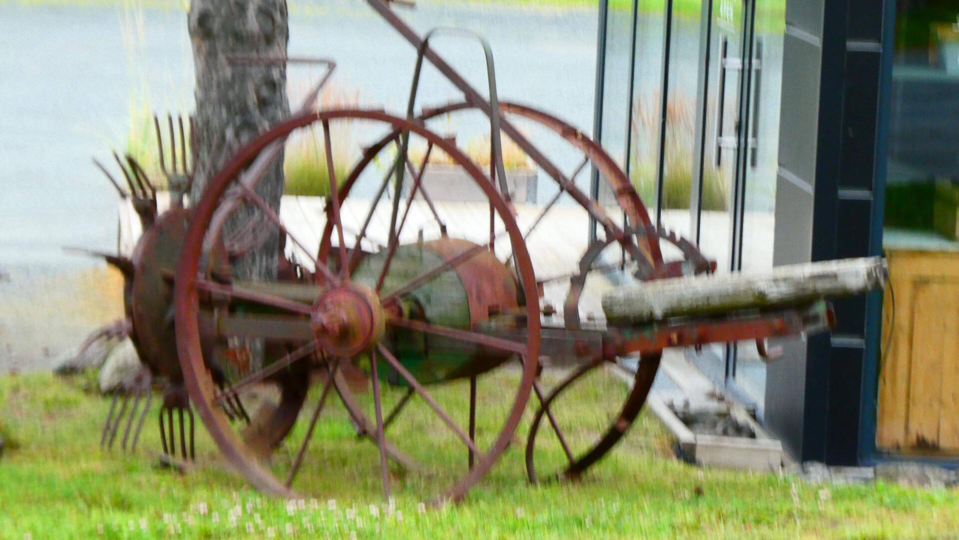 Old farm machinery at Valberg
