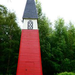 Bell tower at a small cemetary