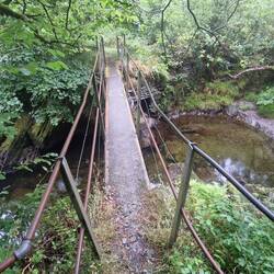 Footbridge over afon Mynach