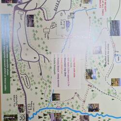 Map of walks around Woodlands campsite