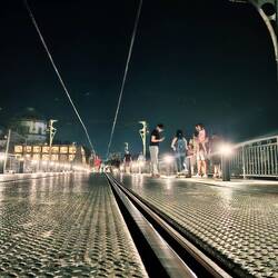 Oben auf der Brücke Ponte Dom Luís I