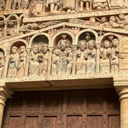 On the bottom left, Father Abraham in the new Jerusalem