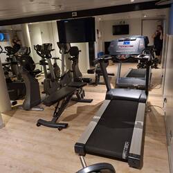 Das Fitnessstudio an Bord