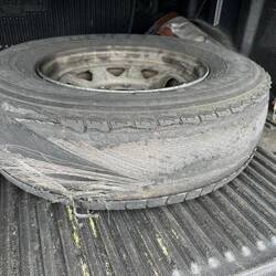 This was an older tire that blew out last week.