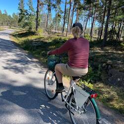 Ein bicycle Girl