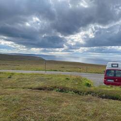 Stellplatz für die Nacht am Dunnet Head