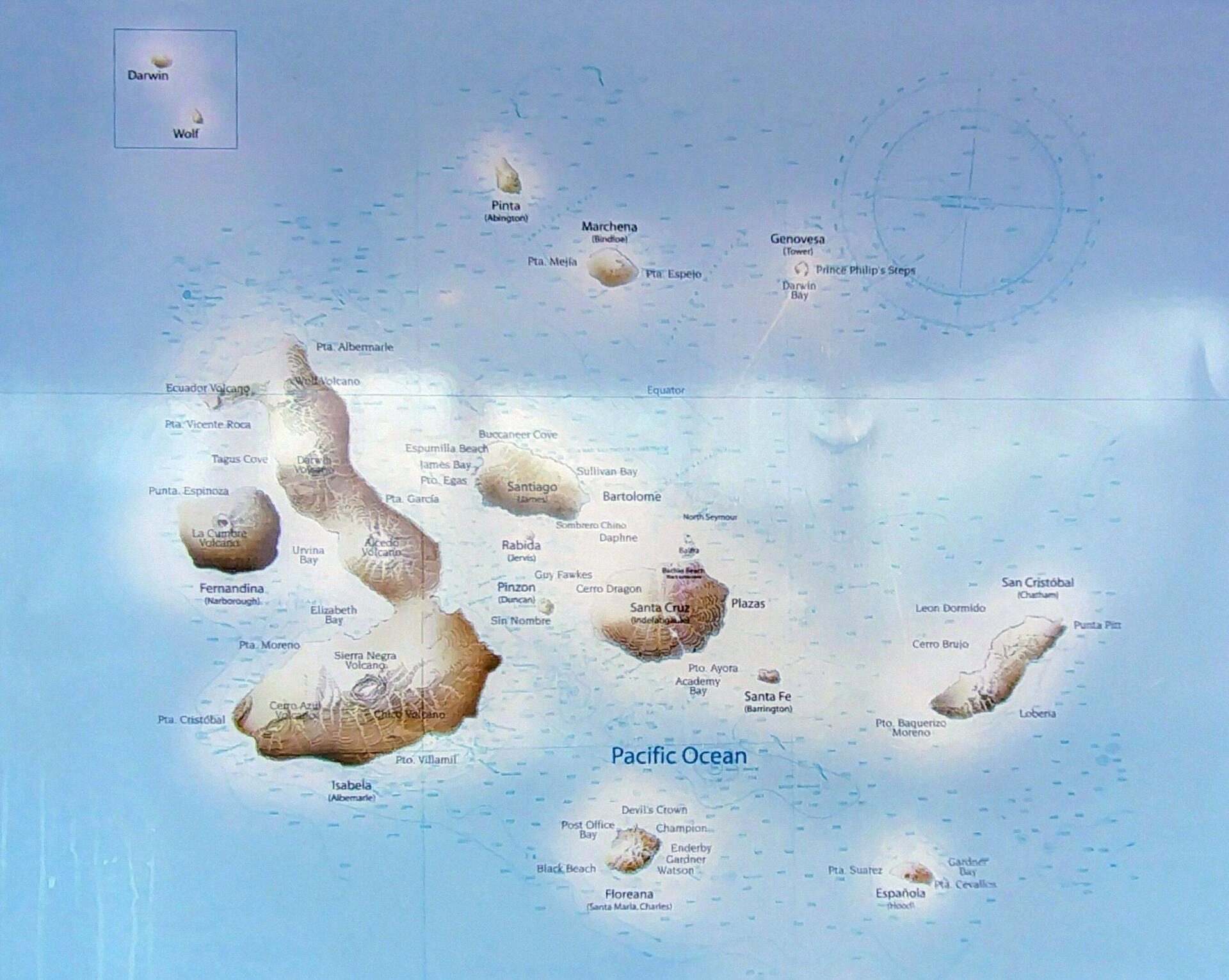 Die Galapagos-Inselgruppe
