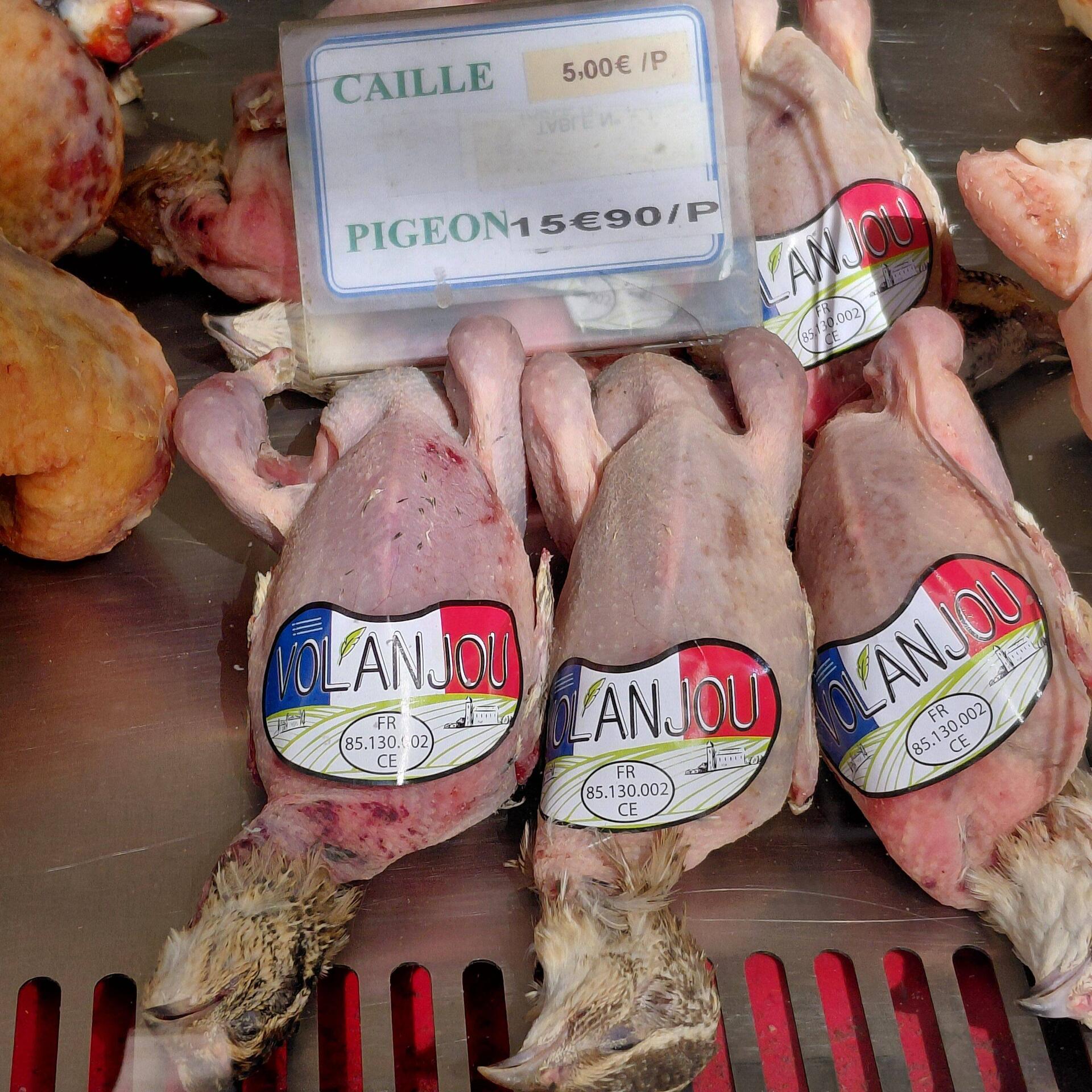 Quail complete with heads!