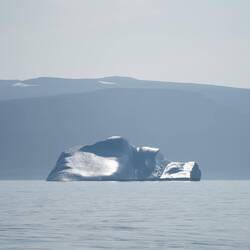 As we near Upernavik, the iceberg density increases.