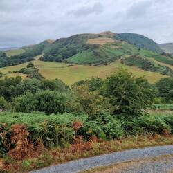 View east from 'The Arch' car park towards my destination of Cwmystwyth