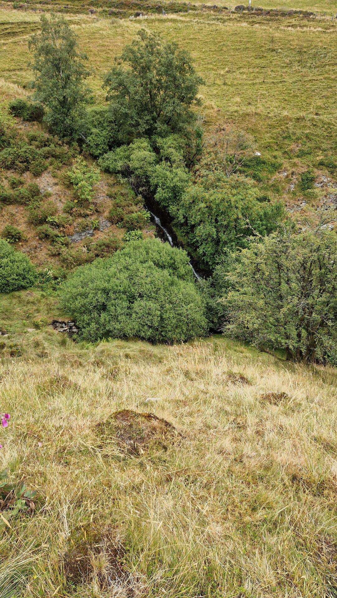 Waterfall in Cwm Glas on descent down to Cwmystwyth