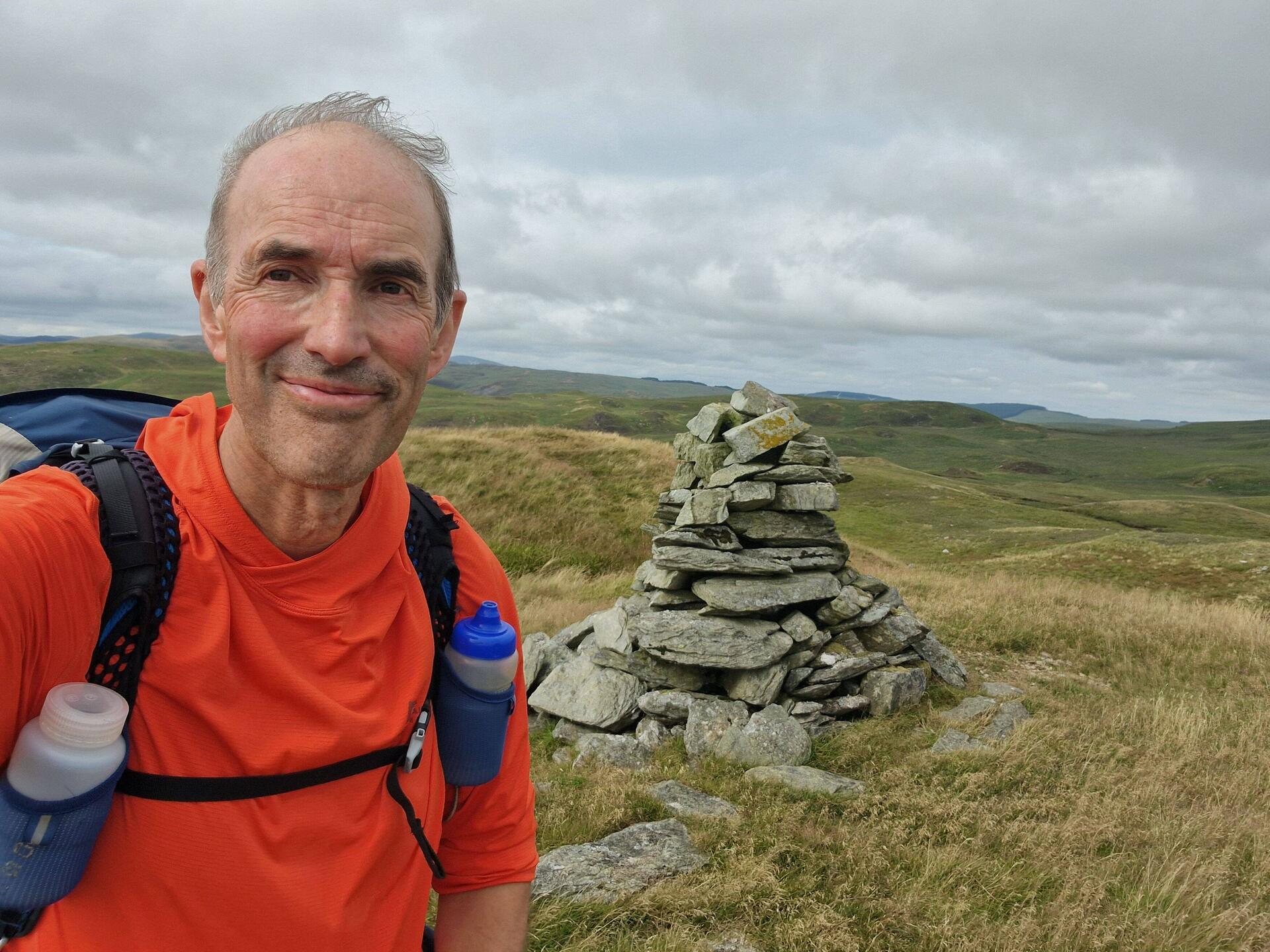 Top of Domen Milwyn. The highest point of the day.