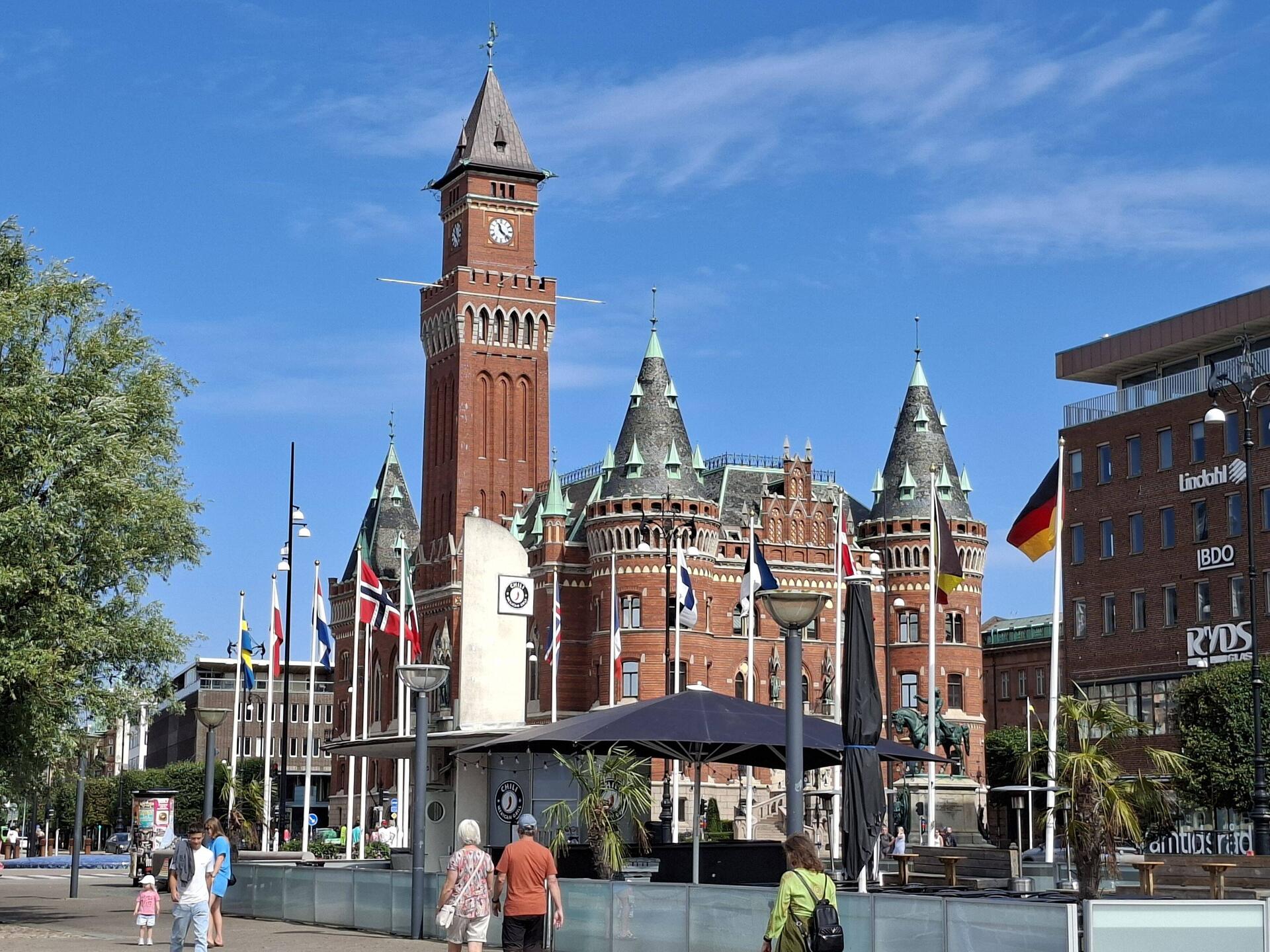 Markant: das Rathaus von Helsingborg