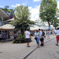 Ferry port souvenir shops
