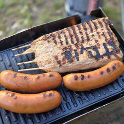 Der Grill ist auch schon heiß