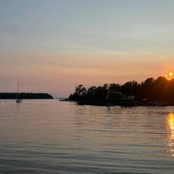 Sunset at Horseshoe Island