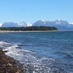 Strandspaziergang am Camp