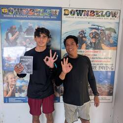 Millen getting his Padi