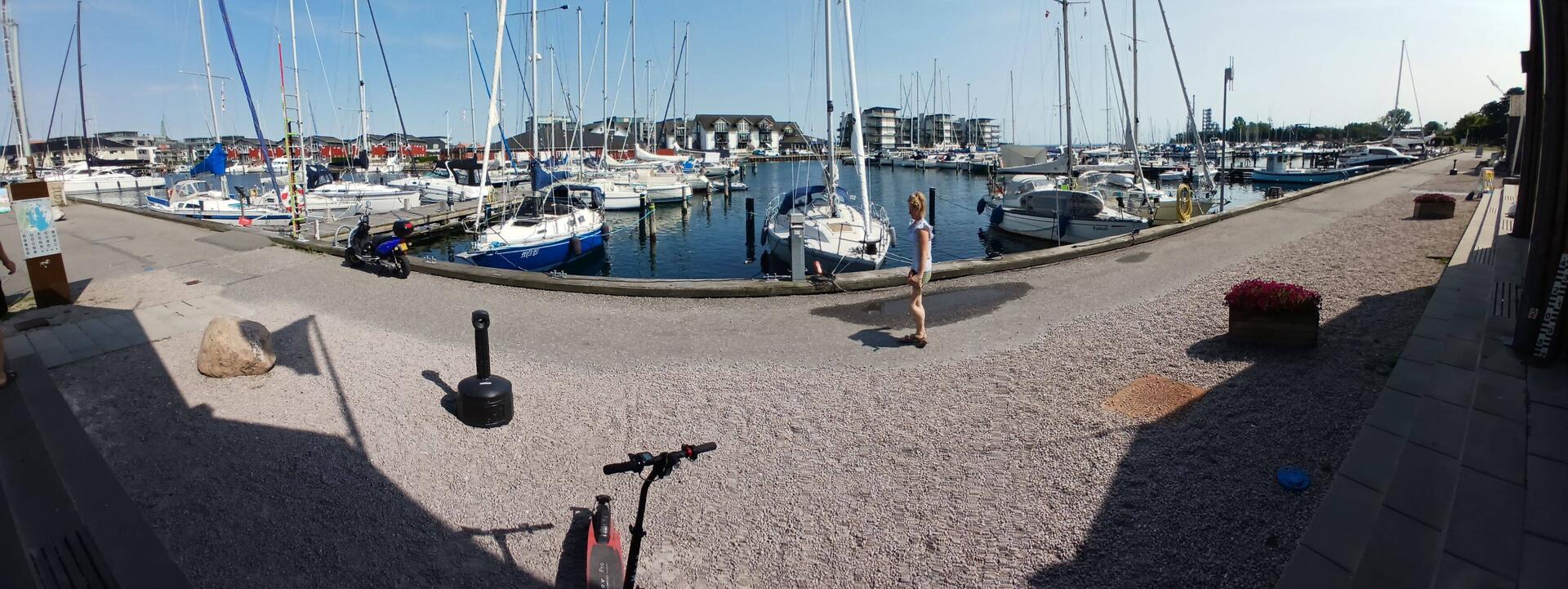 Panorama Bild von Hafen