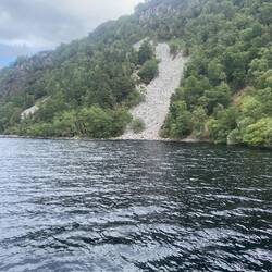 This is where the Loch Ness monster climbed out of the Loch
