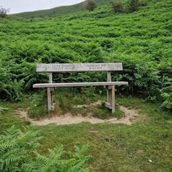 Cambrian Way half way bench
