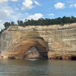 Grand Portal. Ships could go through arch until rocks fell