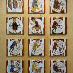 Replica of 11th century Agriculture Romanesque calendar of the Museum of St Isidoro of León.