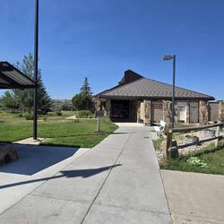 Stopped for a bathroom break at the Bear River info station in Evanston, WY.