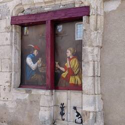 And just across the street, this window