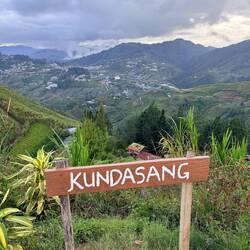 The town of Kundasang from the viewpoint