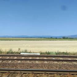 A few hills out back of very flat farmland