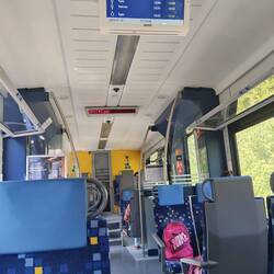 On the IR 87 to Eger. Pretty empty, so plenty of choices for seats