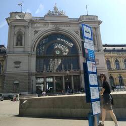 Keleti train station. It's very pretty