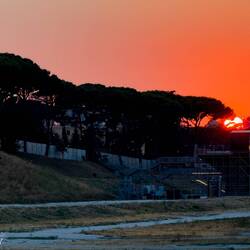Sunset on our way to the opera ... Circo Massimo — Roma Italy.