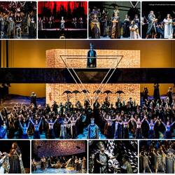 Scenes from Aida ... Teatro dell’Opera di Roma at Circo Massimo — Roma, Italy.