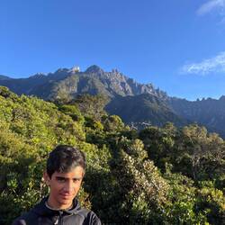 Midpoint - Mount Kinabalu in the light now!
