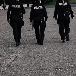 Überall patroulliert die Polizei ,sehr relaxt