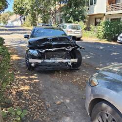 We've seen a lot of smashed cars on this trip. Testament to driving habits??