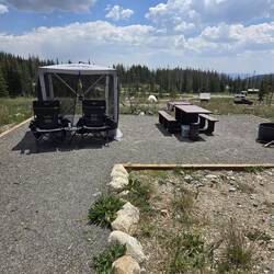 Our site has nice tent pads.