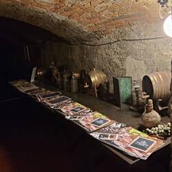 As mentioned, this is in Hotel Korona, and these are their wines down here.