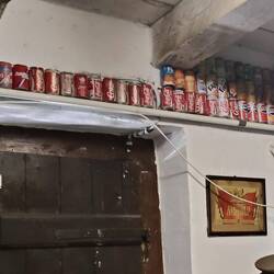 Joe had a collection of cans like that once.