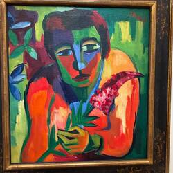Mädchen mit Blume, 1924