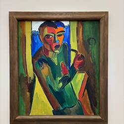 Junger Mann mit Pfeife, 1919