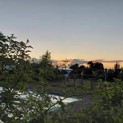 Abendhimmel am Stellplatz