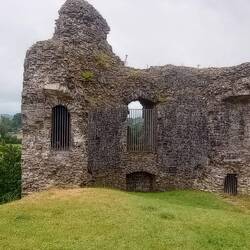 Llandovery castle ruin