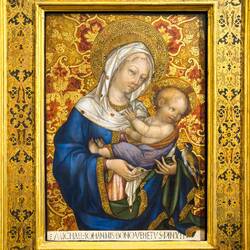 "Virgin & Child" by Michele Giambono (1450) ... National Gallery of Antique Art — Roma, Italy.