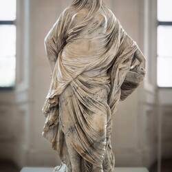 "Vestal Virgin Tuccia" (Veiled Woman) by Antonio Corradini (1743) ... Nat'l Gallery of Antique Art.