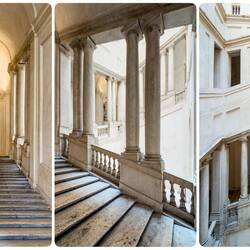 The Bernini square staircase ... Palazzo Barberini — Roma, Italy.